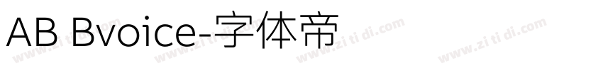 AB Bvoice字体转换